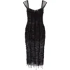 Dolce & Gabbana Semi-Sheer Lace Midi Dress S8400-EMBROIDERED Midi Dresses