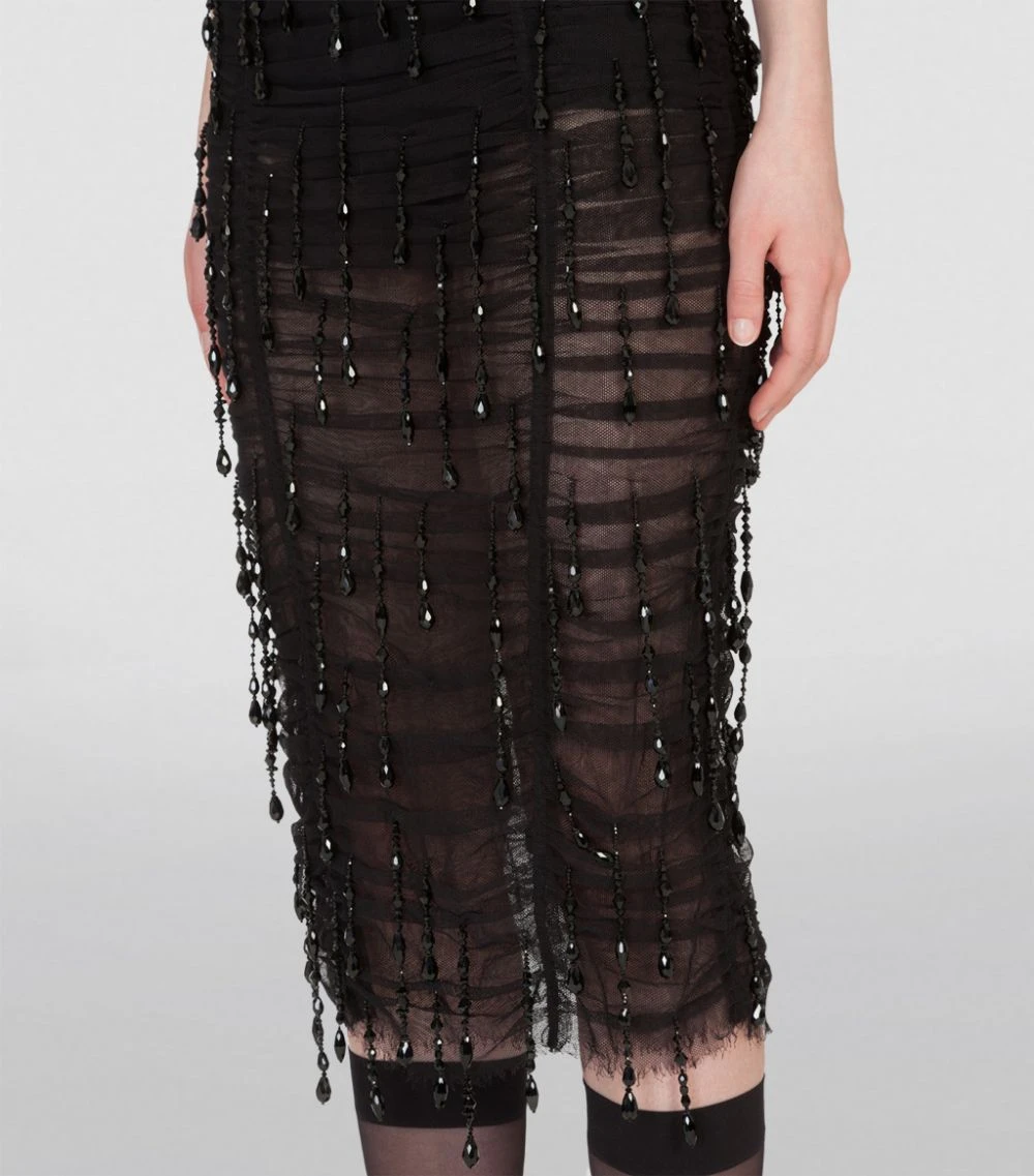 Dolce & Gabbana Semi-Sheer Lace Midi Dress S8400-EMBROIDERED Midi Dresses 5 Dolce & Gabbana Semi-Sheer Lace Midi Dress S8400-EMBROIDERED Midi Dresses - Image 5