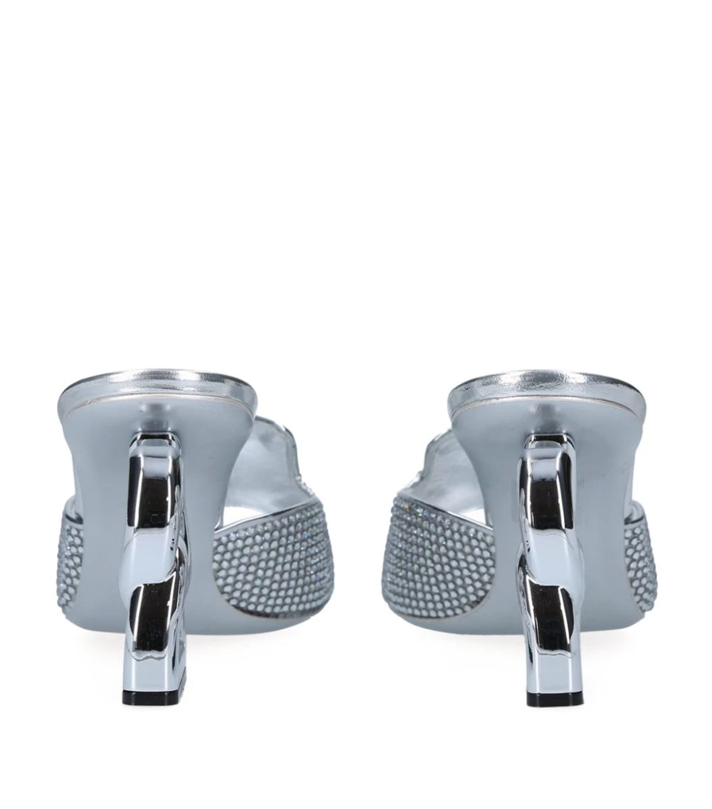 Dolce & Gabbana Sequin-Embellished Mules 70 SILVER Heeled Mules 2 Dolce & Gabbana Sequin-Embellished Mules 70 SILVER Heeled Mules - Image 2