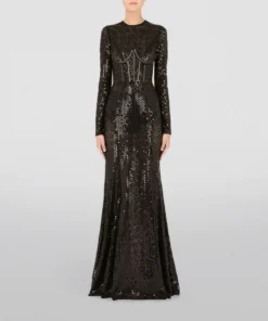Dolce & Gabbana Sequinned Mermaid Gown N0000-BLACK Gowns -Dolce & Gabbana online Store dolce gabbana sequinned mermaid gown 17710496 37441390 1000