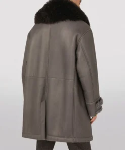 Dolce & Gabbana Shearling Coat N0542-IRON GREY Leather Jackets -Dolce & Gabbana online Store dolce gabbana shearling coat 17359442 35730628 1000