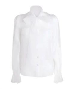 Dolce & Gabbana Sheer Shirt W0111-WHITE Blouses