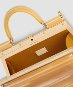 Dolce & Gabbana Sicily Top-Handle Box Bag 87546-AMBER Top Handle Bags -Dolce & Gabbana online Store dolce gabbana sicily top handle box bag 16838098 33293251 1000