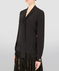 Dolce & Gabbana Silk-Blend Shirt N0000-BLACK Shirts -Dolce & Gabbana online Store dolce gabbana silk blend shirt 17357745 35730727 1000