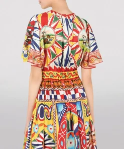 Dolce & Gabbana Silk Carretto Print Dress HH96D-FRIGO 17STAMPA Midi Dresses 11 Dolce & Gabbana Silk Carretto Print Dress HH96D-FRIGO 17STAMPA Midi Dresses -Dolce & Gabbana online Store dolce gabbana silk carretto print dress 17285897 35319359 1000