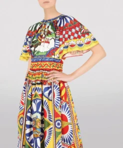 Dolce & Gabbana Silk Carretto Print Dress HH96D-FRIGO 17STAMPA Midi Dresses 10 Dolce & Gabbana Silk Carretto Print Dress HH96D-FRIGO 17STAMPA Midi Dresses -Dolce & Gabbana online Store dolce gabbana silk carretto print dress 17285897 35320186 1000