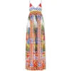 Dolce & Gabbana Silk Carretto Print Maxi Dress HH96D-FRIGO 17STAMPA Summer Dresses