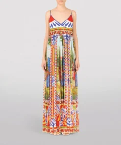 Dolce & Gabbana Silk Carretto Print Maxi Dress HH96D-FRIGO 17STAMPA Summer Dresses 8 Dolce & Gabbana Silk Carretto Print Maxi Dress HH96D-FRIGO 17STAMPA Summer Dresses -Dolce & Gabbana online Store dolce gabbana silk carretto print maxi dress 16991131 33841457 1000