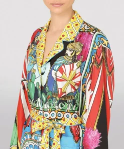 Dolce & Gabbana Silk Carretto Print Pyjama Shirt HH80D-FRIGO 1 F Blouses 8 Dolce & Gabbana Silk Carretto Print Pyjama Shirt HH80D-FRIGO 1 F Blouses -Dolce & Gabbana online Store dolce gabbana silk carretto print pyjama shirt 16990184 33841491 1000