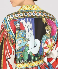 Dolce & Gabbana Silk Carretto Print Pyjama Shirt HH80D-FRIGO 1 F Blouses 11 Dolce & Gabbana Silk Carretto Print Pyjama Shirt HH80D-FRIGO 1 F Blouses -Dolce & Gabbana online Store dolce gabbana silk carretto print pyjama shirt 16990184 33843258 1000