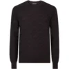 Dolce & Gabbana Silk Jacquard Sweater B1622-VERY DARK BLUE Jumpers