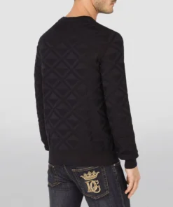 Dolce & Gabbana Silk Jacquard Sweater B1622-VERY DARK BLUE Jumpers 8 Dolce & Gabbana Silk Jacquard Sweater B1622-VERY DARK BLUE Jumpers -Dolce & Gabbana online Store dolce gabbana silk jacquard sweater 16837301 33290665 1000