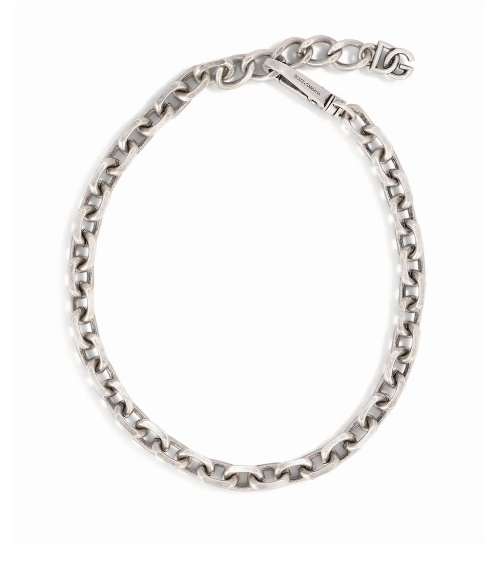 Dolce & Gabbana Silver-Tone Chain Necklace G7533-ARGENTO ANTICA Necklaces 1 Dolce & Gabbana Silver-Tone Chain Necklace G7533-ARGENTO ANTICA Necklaces