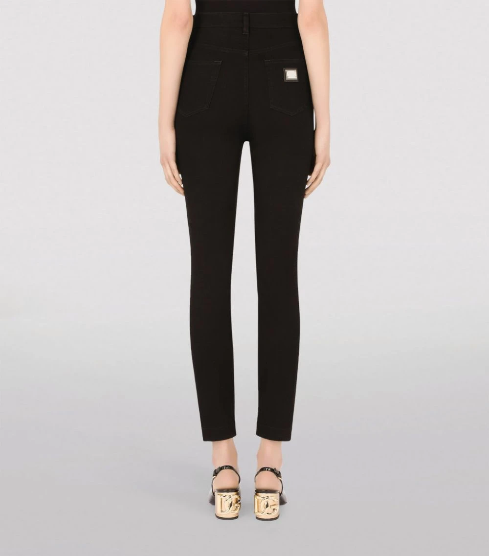 Dolce & Gabbana Skinny High-Rise Jeans S9001-COMBINED COLOU Skinny Jeans 4 Dolce & Gabbana Skinny High-Rise Jeans S9001-COMBINED COLOU Skinny Jeans - Image 4