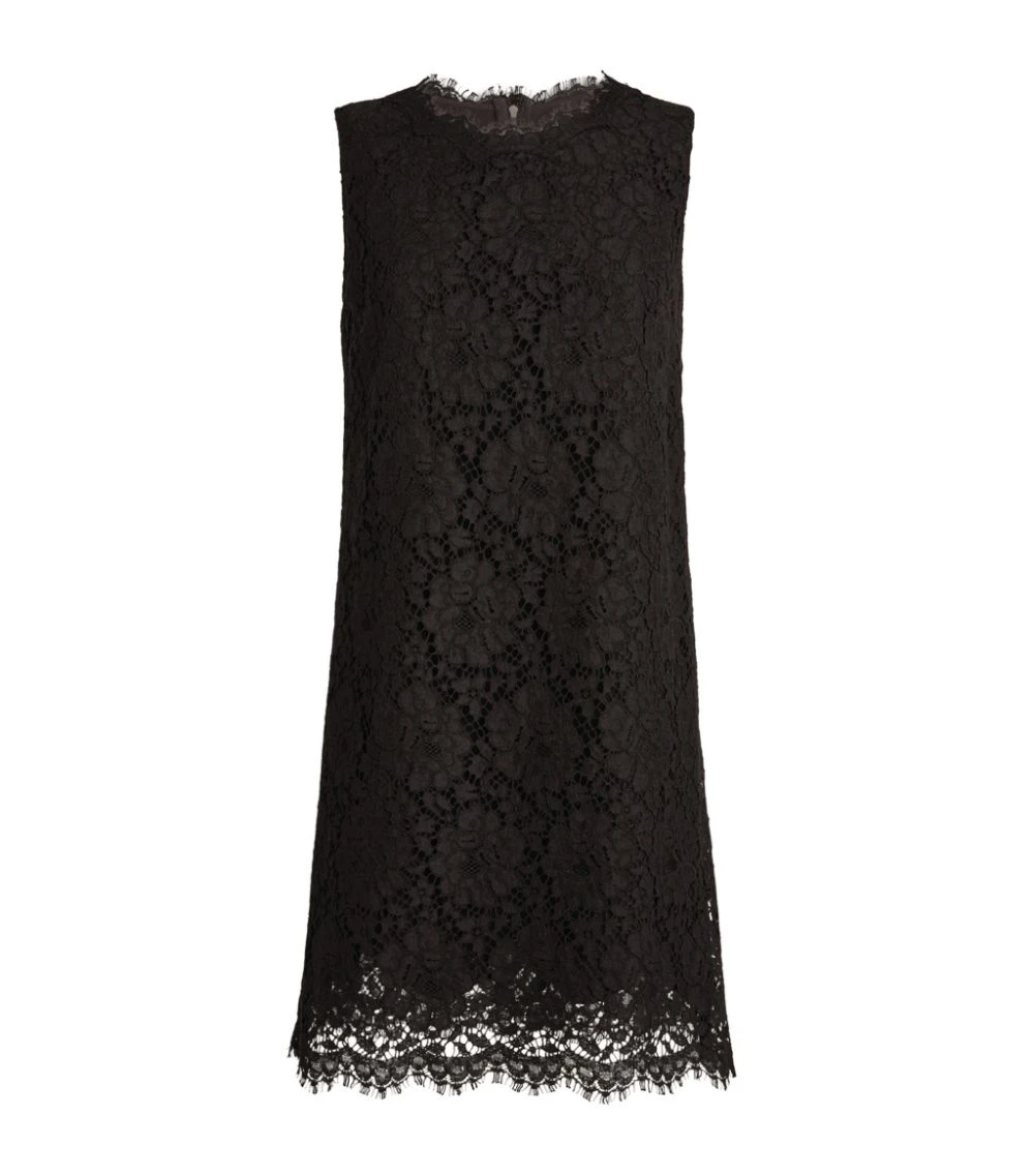 Dolce & Gabbana Sleeveless Lace Mini Dress N0000-BLACK Little Black Dresses 1 Dolce & Gabbana Sleeveless Lace Mini Dress N0000-BLACK Little Black Dresses