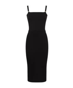 Dolce & Gabbana Sleeveless Midi Dress N0000-BLACK Midi Dresses