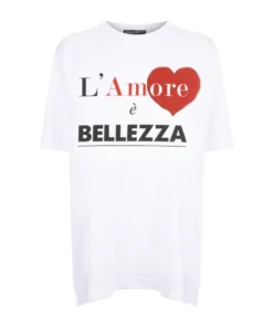 Dolce & Gabbana Slogan T-Shirt HWO83-AMORE BELLEZZA T-shirts