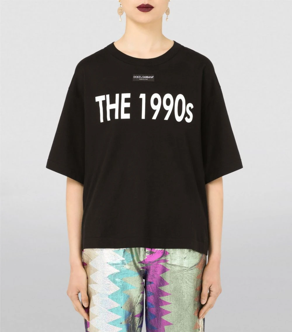 Dolce & Gabbana Slogan T-Shirt HN3FR-1990S FDO.NERO T-shirts 6 Dolce & Gabbana Slogan T-Shirt HN3FR-1990S FDO.NERO T-shirts - Image 6