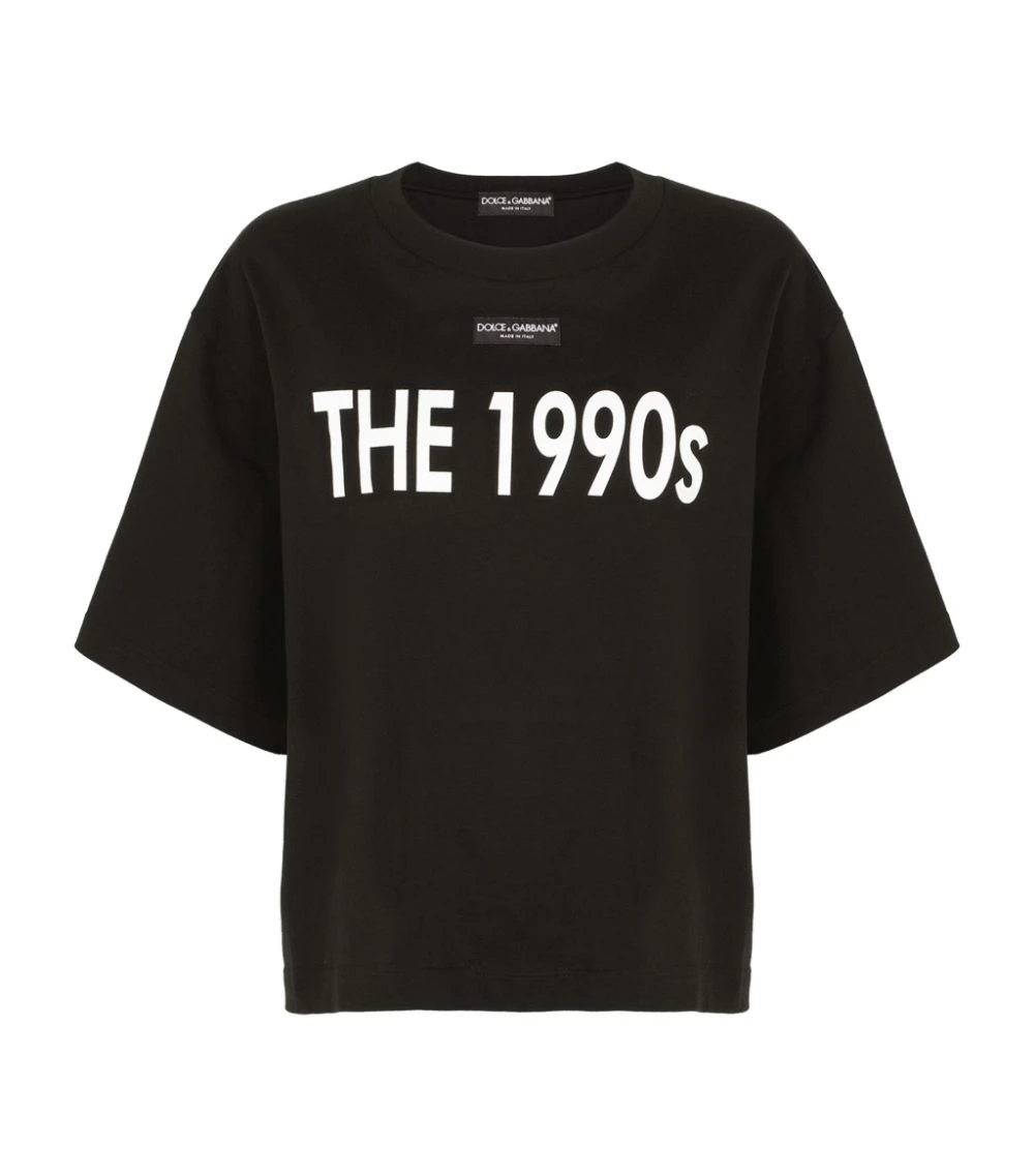 Dolce & Gabbana Slogan T-Shirt HN3FR-1990S FDO.NERO T-shirts 1 Dolce & Gabbana Slogan T-Shirt HN3FR-1990S FDO.NERO T-shirts
