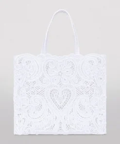 Dolce & Gabbana Small Cordonetto Lace Beatrice Tote Bag 80001-WHITE Tote Bags -Dolce & Gabbana online Store dolce gabbana small cordonetto lace beatrice tote bag 16981843 33817459 1000