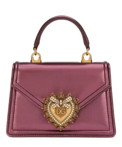 Dolce & Gabbana Small Devotion Top-Handle Bag 8H384-WINE Top Handle Bags