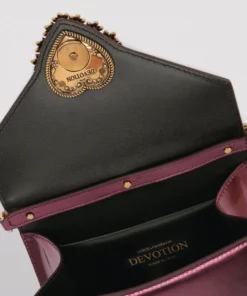 Dolce & Gabbana Small Devotion Top-Handle Bag 8H384-WINE Top Handle Bags -Dolce & Gabbana online Store dolce gabbana small devotion top handle bag 17272278 35241804 1000