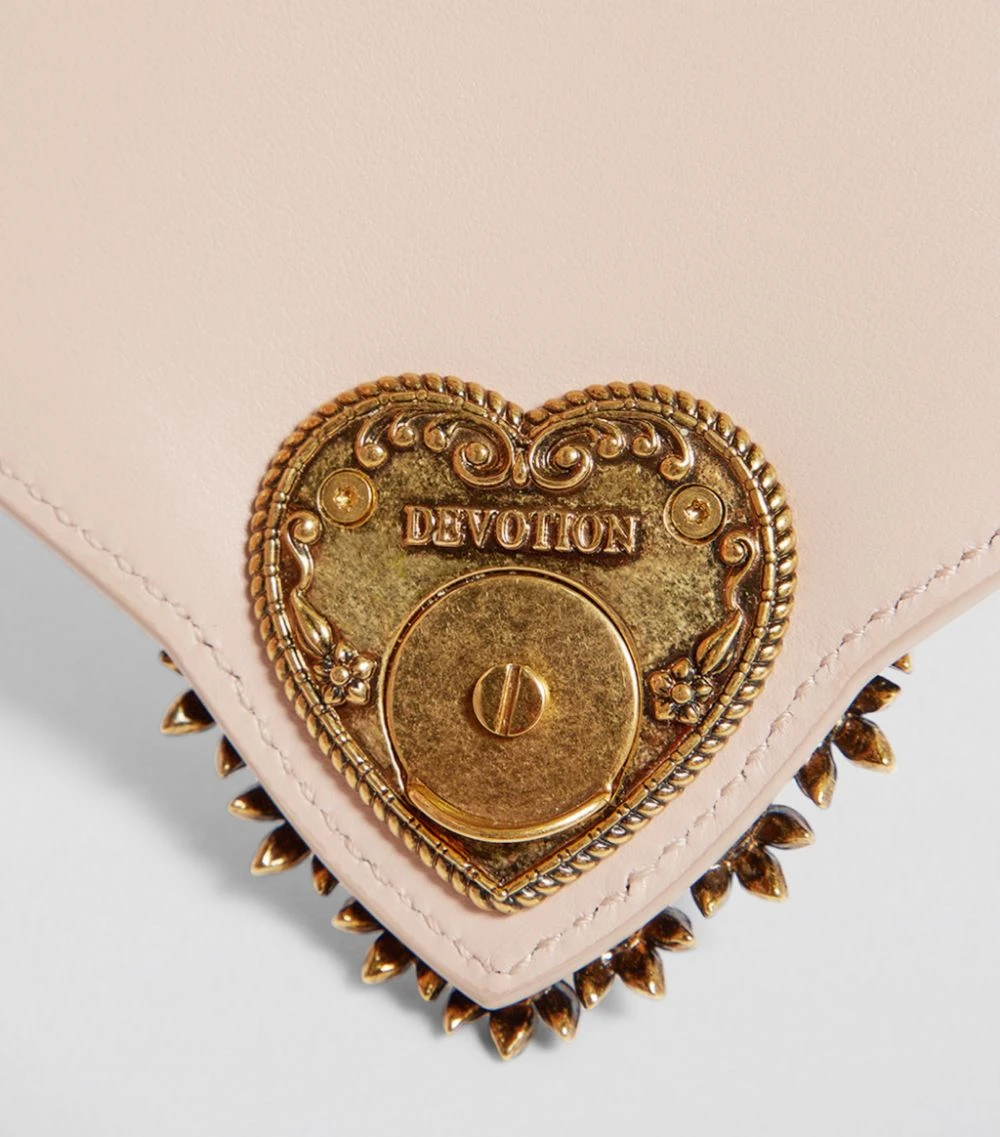 Dolce & Gabbana Small Leather Devotion Shoulder Bag 80412-POWDER 1 Mini Bags 4 Dolce & Gabbana Small Leather Devotion Shoulder Bag 80412-POWDER 1 Mini Bags - Image 4