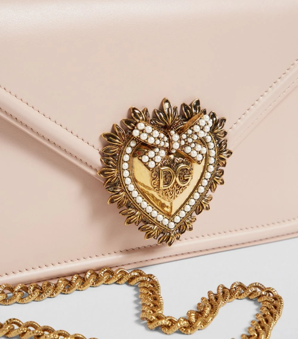 Dolce & Gabbana Small Leather Devotion Shoulder Bag 80412-POWDER 1 Mini Bags 7 Dolce & Gabbana Small Leather Devotion Shoulder Bag 80412-POWDER 1 Mini Bags - Image 7