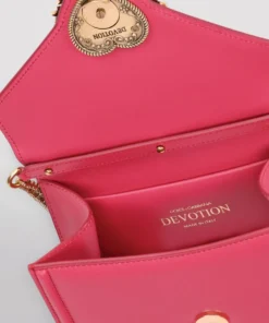 Dolce & Gabbana Small Leather Devotion Shoulder Bag 8H470-FUCHSIA Shoulder Bags -Dolce & Gabbana online Store dolce gabbana small leather devotion shoulder bag 17293361 35344376 1000