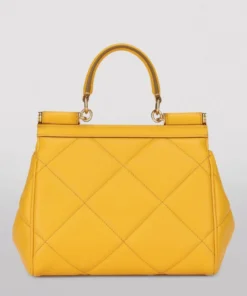 Dolce & Gabbana Small Leather Quilted Aria Sicily Bag 80212-YELLOW Top Handle Bags 6 Dolce & Gabbana Small Leather Quilted Aria Sicily Bag 80212-YELLOW Top Handle Bags -Dolce & Gabbana online Store dolce gabbana small leather quilted aria sicily bag 17287780 35317816 1000