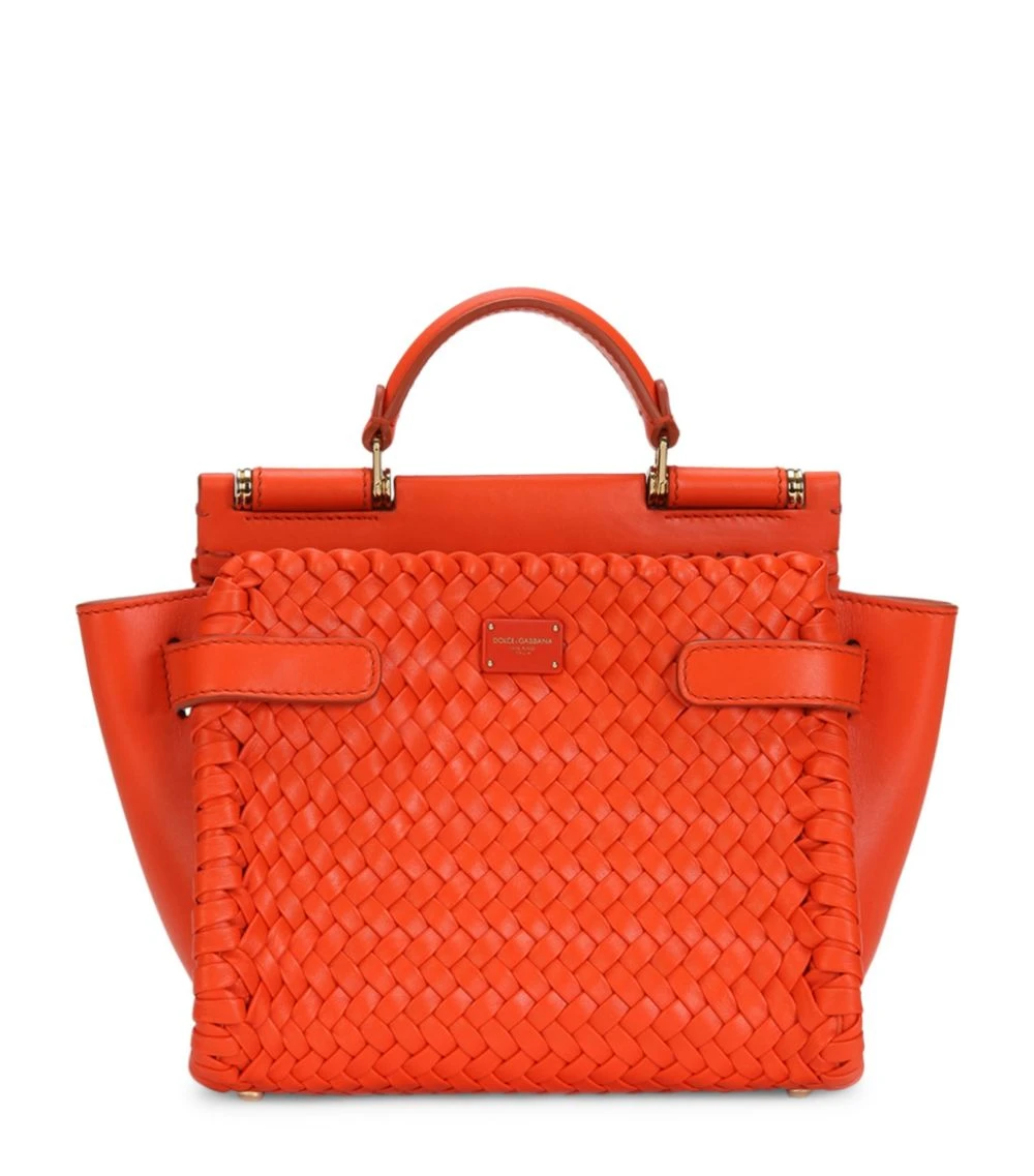 Dolce & Gabbana Small Leather Sicily 62 Soft Bag 8L200-ORANGE Crossbody Bags 1 Dolce & Gabbana Small Leather Sicily 62 Soft Bag 8L200-ORANGE Crossbody Bags