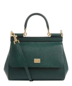 Dolce & Gabbana Small Leather Sicily Top-Handle Bag 87399-LAGO Crossbody Bags