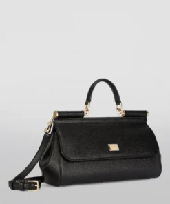 Dolce & Gabbana Small Leather Sicily Top-Handle Bag 80999-BLACK Top Handle Bags -Dolce & Gabbana online Store dolce gabbana small leather sicily top handle bag 17629527 37209780 1000