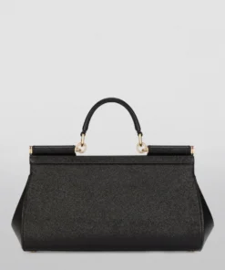 Dolce & Gabbana Small Leather Sicily Top-Handle Bag 80999-BLACK Top Handle Bags -Dolce & Gabbana online Store dolce gabbana small leather sicily top handle bag 17629527 37210147 1000