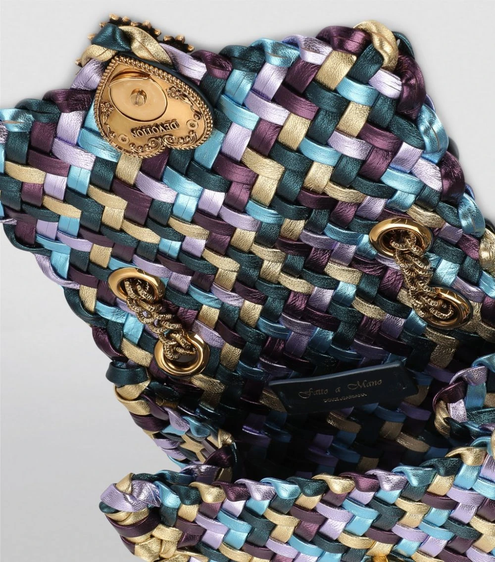 Dolce & Gabbana Small Metallic Leather Devotion Shoulder Bag 87767-MULTICOLOR 1 Shoulder Bags 4 Dolce & Gabbana Small Metallic Leather Devotion Shoulder Bag 87767-MULTICOLOR 1 Shoulder Bags - Image 4