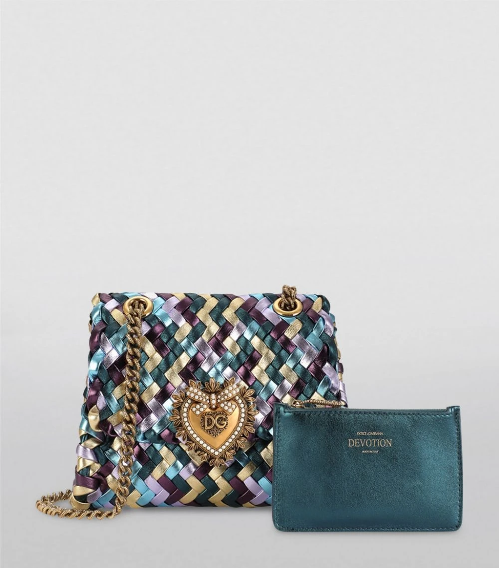 Dolce & Gabbana Small Metallic Leather Devotion Shoulder Bag 87767-MULTICOLOR 1 Shoulder Bags 5 Dolce & Gabbana Small Metallic Leather Devotion Shoulder Bag 87767-MULTICOLOR 1 Shoulder Bags - Image 5