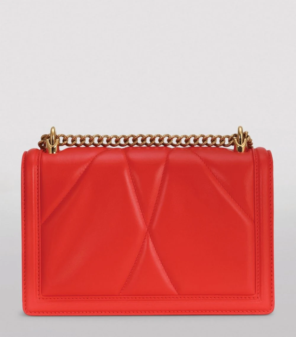 Dolce & Gabbana Small Quilted Devotion Shoulder Bag 8H243-ORANGE Shoulder Bags 3 Dolce & Gabbana Small Quilted Devotion Shoulder Bag 8H243-ORANGE Shoulder Bags - Image 3
