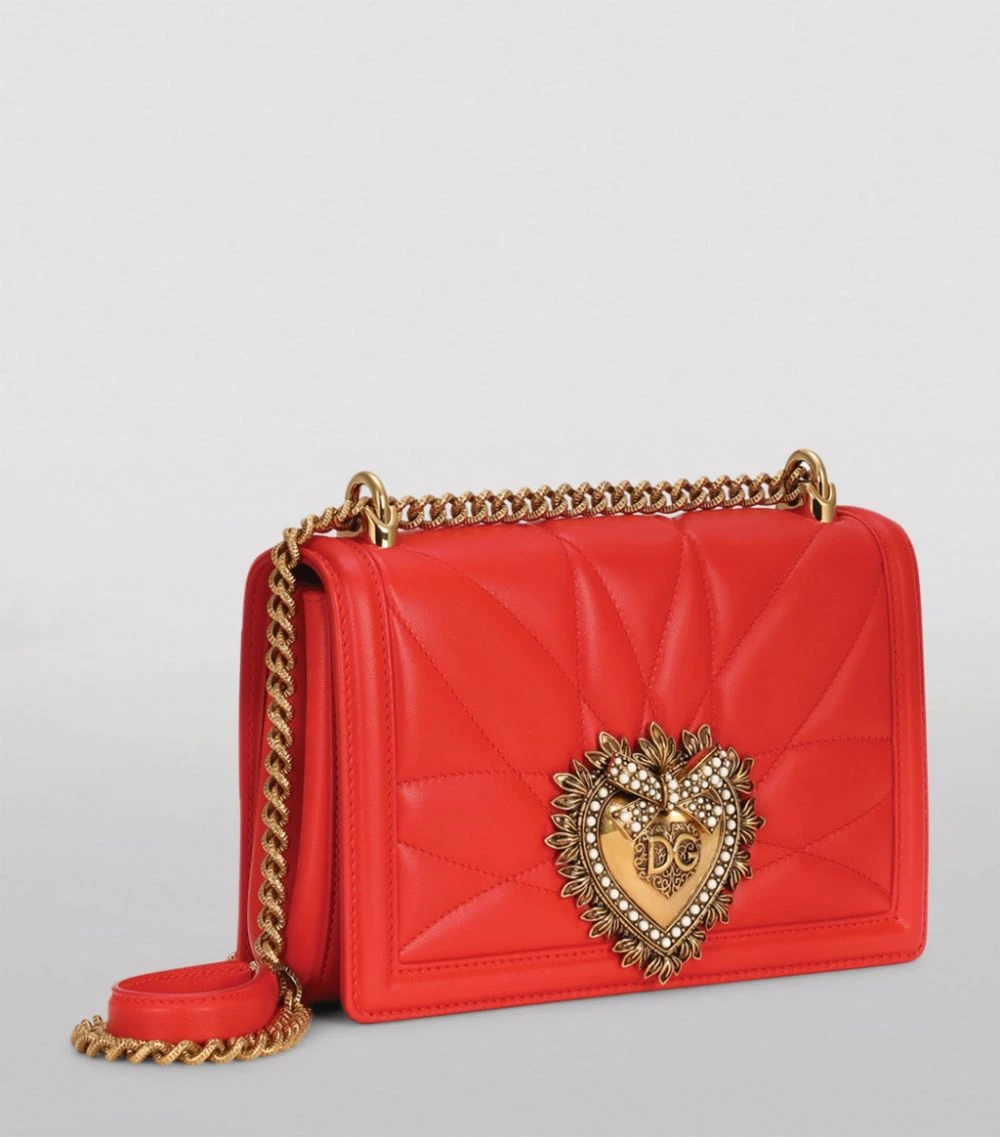 Dolce & Gabbana Small Quilted Devotion Shoulder Bag 8H243-ORANGE Shoulder Bags 2 Dolce & Gabbana Small Quilted Devotion Shoulder Bag 8H243-ORANGE Shoulder Bags - Image 2