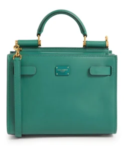 Dolce & Gabbana Small Sicily 62 Top-Handle Bag 8H544-DARK EMERALD Top Handle Bags
