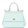 Dolce & Gabbana Small Sicily Top-Handle Bag 80610-AZURE 1 Top Handle Bags