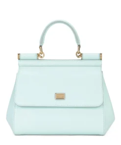 Dolce & Gabbana Small Sicily Top-Handle Bag 80610-AZURE 1 Top Handle Bags