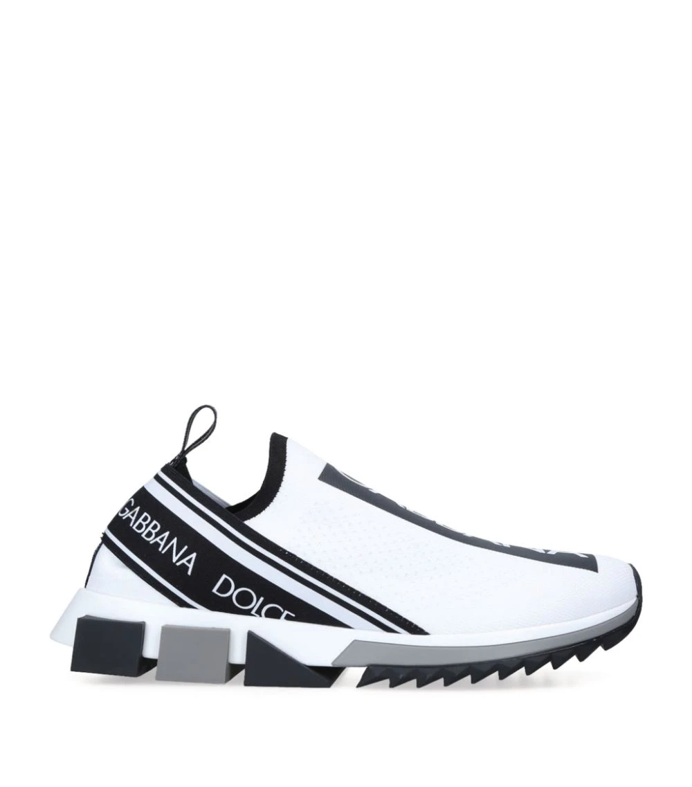 Dolce & Gabbana Sorento Sock Runner Sneakers WHITE Low-Top Sneakers 3 Dolce & Gabbana Sorento Sock Runner Sneakers WHITE Low-Top Sneakers - Image 3