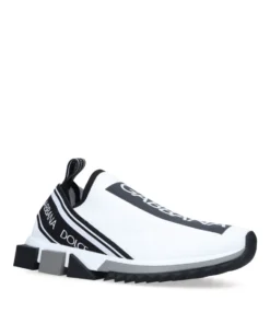 Dolce & Gabbana Sorento Sock Runner Sneakers WHITE Low-Top Sneakers