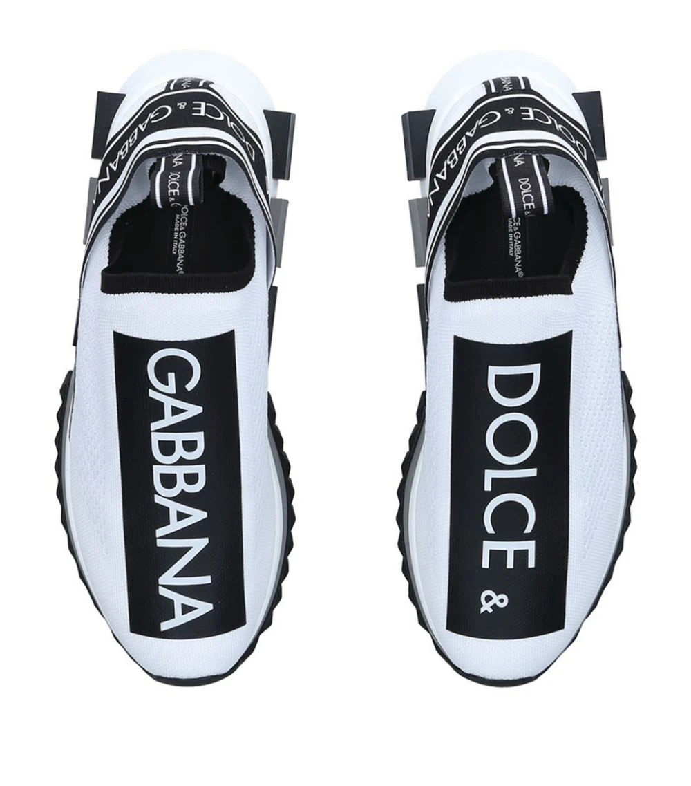 Dolce & Gabbana Sorento Sock Runner Sneakers WHITE Low-Top Sneakers 4 Dolce & Gabbana Sorento Sock Runner Sneakers WHITE Low-Top Sneakers - Image 4
