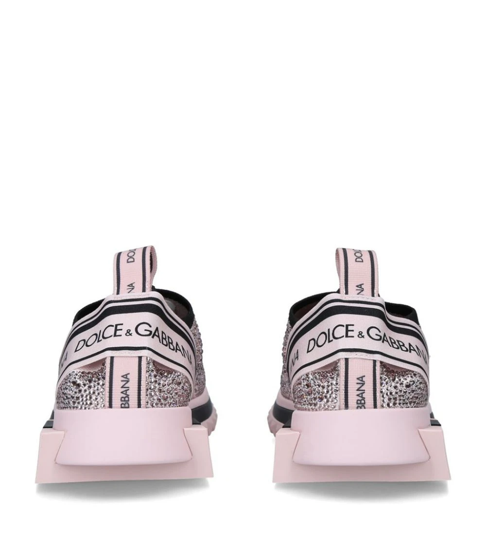 Dolce & Gabbana Sorrento Crystal Sneakers PINK Low-Top Sneakers 2 Dolce & Gabbana Sorrento Crystal Sneakers PINK Low-Top Sneakers - Image 2