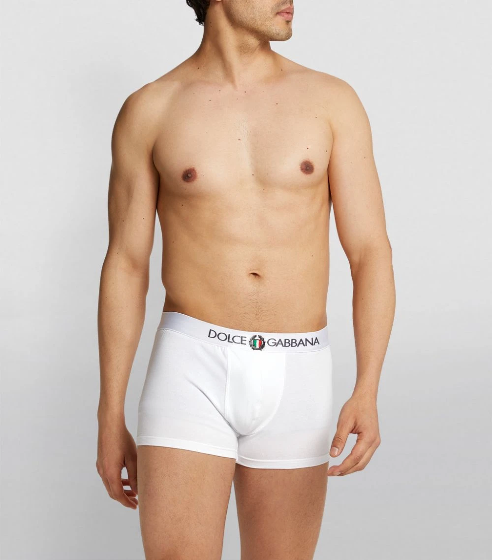 Dolce & Gabbana Sport Crest Trunks W0800WHITE Boxers 2 Dolce & Gabbana Sport Crest Trunks W0800WHITE Boxers - Image 2