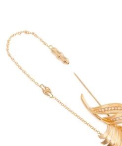 Dolce & Gabbana Sterling Silver Feather Brooch ZOO00-GOLD Brooches -Dolce & Gabbana online Store dolce gabbana sterling silver feather brooch 16148551 30391520 1000