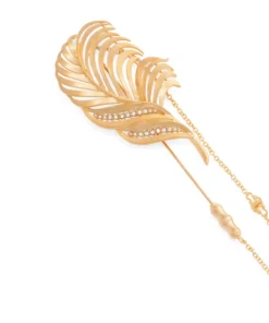 Dolce & Gabbana Sterling Silver Feather Brooch ZOO00-GOLD Brooches -Dolce & Gabbana online Store dolce gabbana sterling silver feather brooch 16148551 30392774 1000