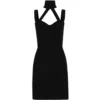 Dolce & Gabbana Strap-Detail Mini Dress N0000-BLACK Mini Dresses