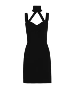 Dolce & Gabbana Strap-Detail Mini Dress N0000-BLACK Mini Dresses